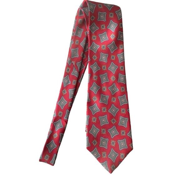 Pre Owned Men’s Jos A. Bank Collection Tie Neck Tie Necktie Silk Handmade USA - Picture 2 of 5